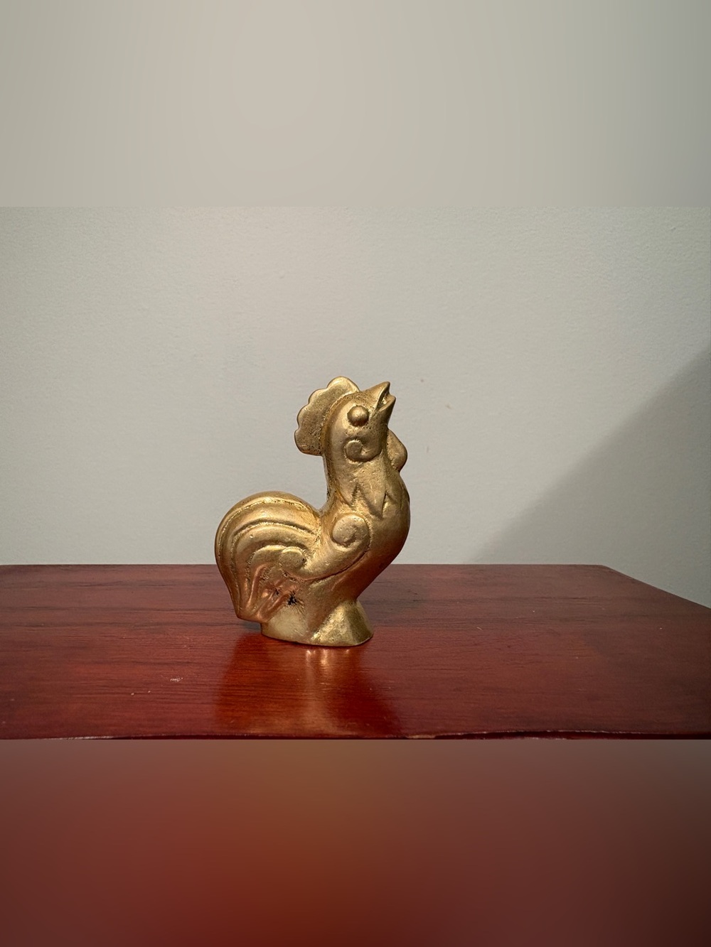Small heavy metal vintage rooster